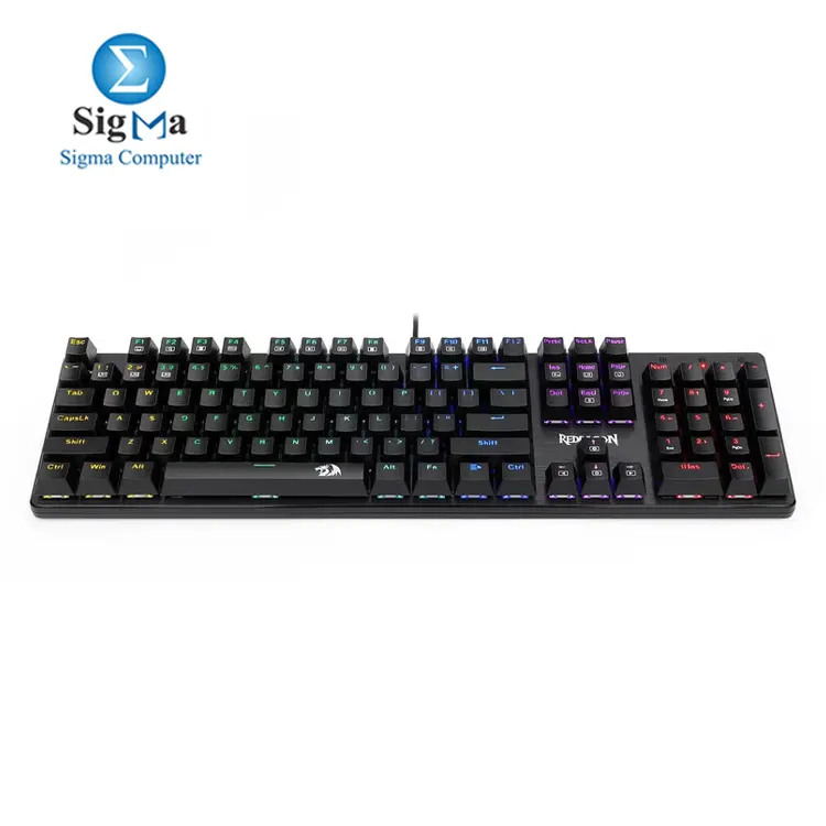 REDRAGON K608 Elite Valheim Mechanical Gaming Keyboard (RGB Design), Blue Switch, 104 Keys, Wired , Full Rollover