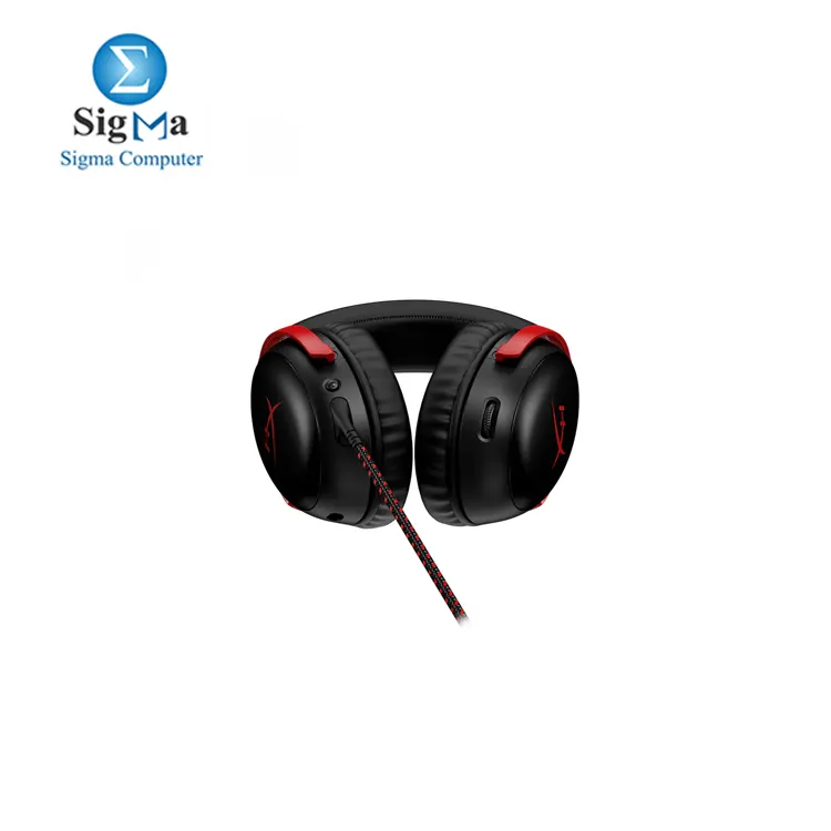 HyperX Cloud III      727A9AA  Wired Gaming Headset  PC  PS5  Xbox Series X S  Angled 53mm Drivers  DTS  Memory Foam  Durable Frame  Ultra-Clear 10mm Mic  USB-C  USB-A  3.5mm     Black Red Headphones Headset