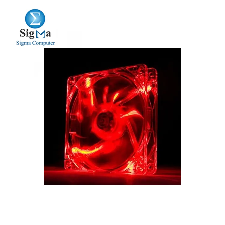 Thermaltake 120mm Pure 12 Series Red LED Quiet High Airflow Case Fan (cl-f019-plre-a)