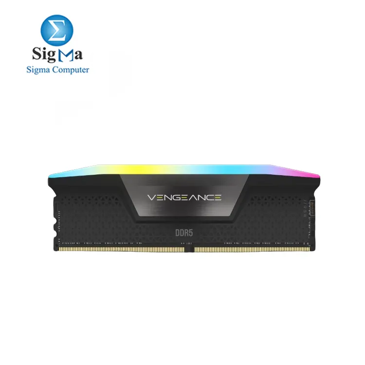 CORSAIR VENGEANCE RGB DDR5 RAM 96GB  2x48GB  6000MHz CL30 Intel XMP iCUE Compatible Computer Memory - Black  CMH96GX5M2B6000C30 