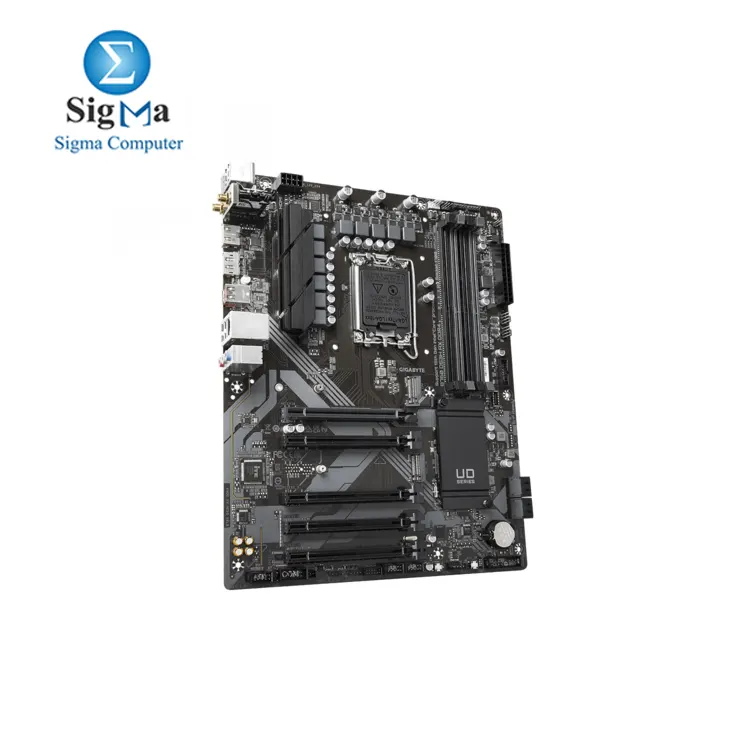 GIGABYTE B760 DS3H AX DDR4  LGA 1700  Intel  B760  ATX  DDR4  M.2  PCIe 4.0  USB 3.2 Gen 2 Type-C WiFi 6E Realtek GbE LAN Q-Flash Plus PCIe EZ-Latch Motherboard 