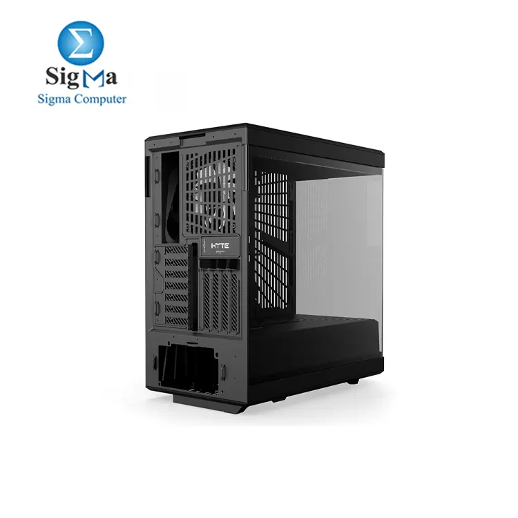 HYTE Y40 Modern Aesthetic Panoramic Tempered Glass Mid-Tower ATX Computer Gaming Case with PCIE 4.0 Riser Cable Included  Black  CS-HYTE-Y40-BB 