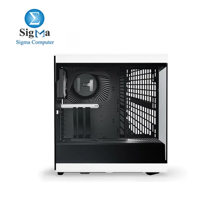 HYTE Y40 Modern Aesthetic Panoramic Tempered Glass Mid-Tower ATX Computer Gaming Case with PCIE 4.0 Riser Cable Included, White (CS-HYTE-Y40-BW)