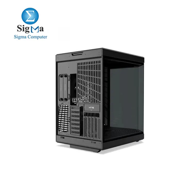 HYTE Y70 Upgraded Modern Aesthetic Dual Chamber Panoramic Tempered Glass Mid-Tower ATX Computer Gaming Case with PCIE 4.0 Riser Cable Included, Black (CS-HYTE-Y70-B)