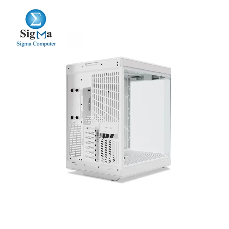 HYTE Y70 Upgraded Modern Aesthetic Dual Chamber Panoramic Tempered Glass Mid-Tower ATX Computer Gaming Case with PCIE 4.0 Riser Cable Included, WHITE (CS-HYTE-Y70-WW)