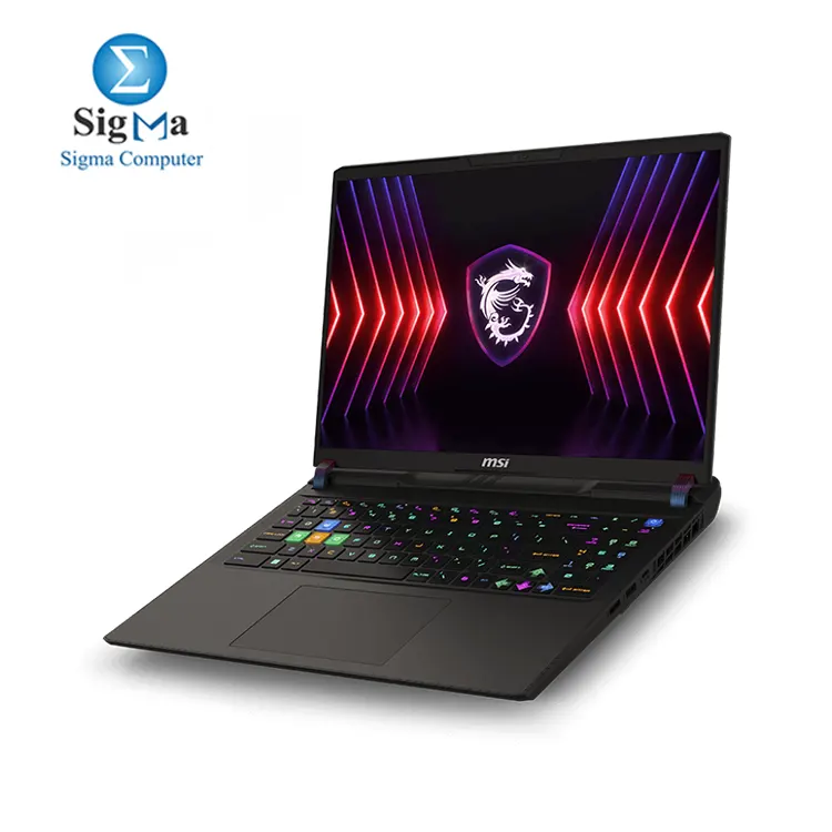 MSI-I9-Vector16 HX A14VHG-801EG Inte Core i9-14900HX- RTX4080 GDDR6 12GB - 32GB DDR5- 1TBNVMe PCIe Gen4x4- 16 QHD 240Hz- Win11Home