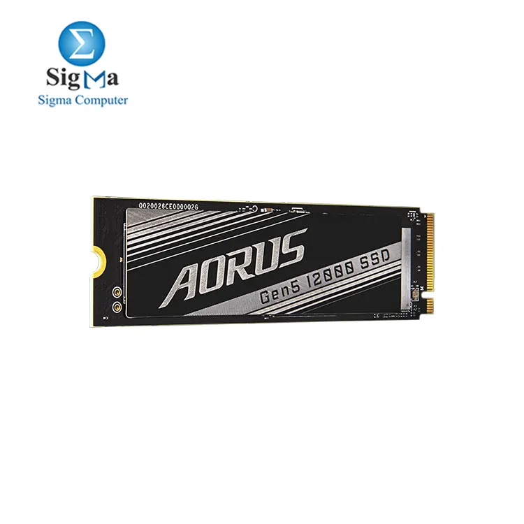 Gigabyte AORUS Gen5 12000 SSD 2TB PCIe 5.0 NVMe M.2 Internal Solid State Hard Drive with Read Speed Up to 12400MB/s, Write Speed Up to 11800MB/s, 