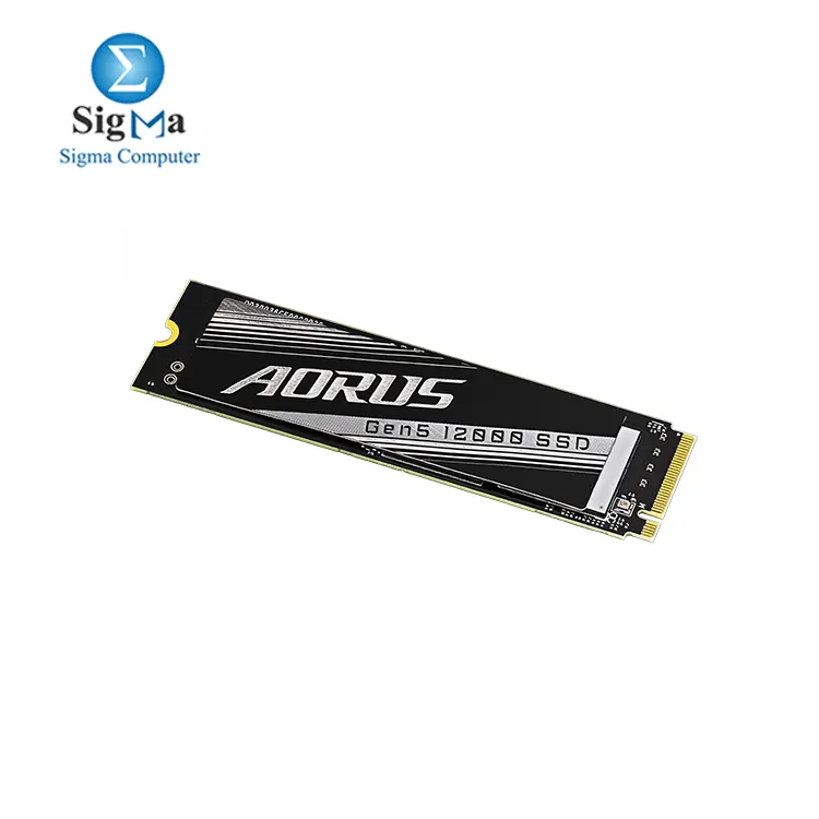 Gigabyte AORUS Gen5 12000 SSD 2TB PCIe 5.0 NVMe M.2 Internal Solid State Hard Drive with Read Speed Up to 12400MB/s, Write Speed Up to 11800MB/s, 