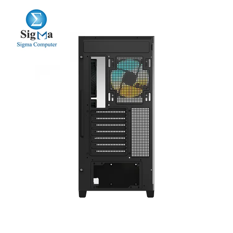 GIGABYTE C500 PANORAMIC STEALTH Mid Tower case in Black with RGB support vertical GPU mount USB-C cooling options 360mm radiators