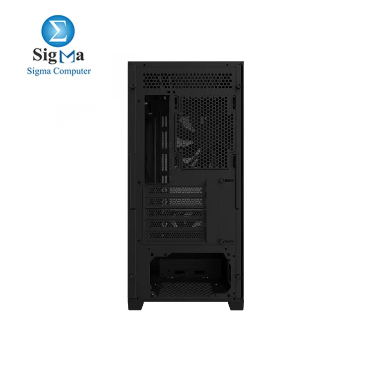 GIGABYTE C102 GLASS Mid-tower case with tempered glass, supports Mini ITX/Micro ATX, 410mm GPUs, 165mm CPU coolers, 360mm radiators, 2x USB 3.0, and dust filters