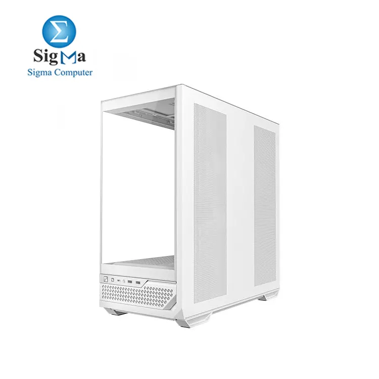 Antec C7 ARGB White, RTX 40 GPU Support, 4 x 120mm ARGB PWM Fans Included, Vertical Cooling, Type-C 10Gbps, Seamless Tempered Glass Front & Side Panels, 360mm Radiator Support, Mid-Tower E-ATX PC Case