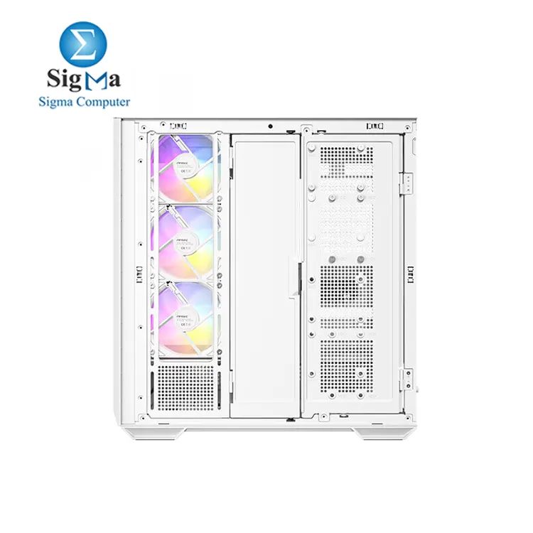 Antec C7 ARGB White, RTX 40 GPU Support, 4 x 120mm ARGB PWM Fans Included, Vertical Cooling, Type-C 10Gbps, Seamless Tempered Glass Front & Side Panels, 360mm Radiator Support, Mid-Tower E-ATX PC Case