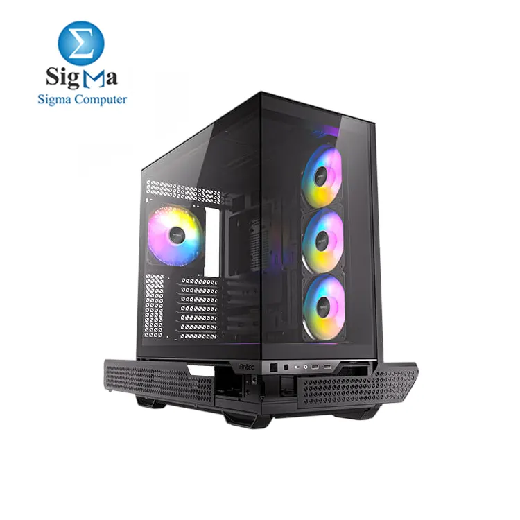 Antec C7 ARGB, RTX 40 GPU Support, 4 x 120mm ARGB PWM Fans Included, Vertical GPU Cooling, Type-C 10Gbps, Seamless Tempered Glass Front & Side Panels, 360mm Radiator Support, Mid-Tower E-ATX PC Case