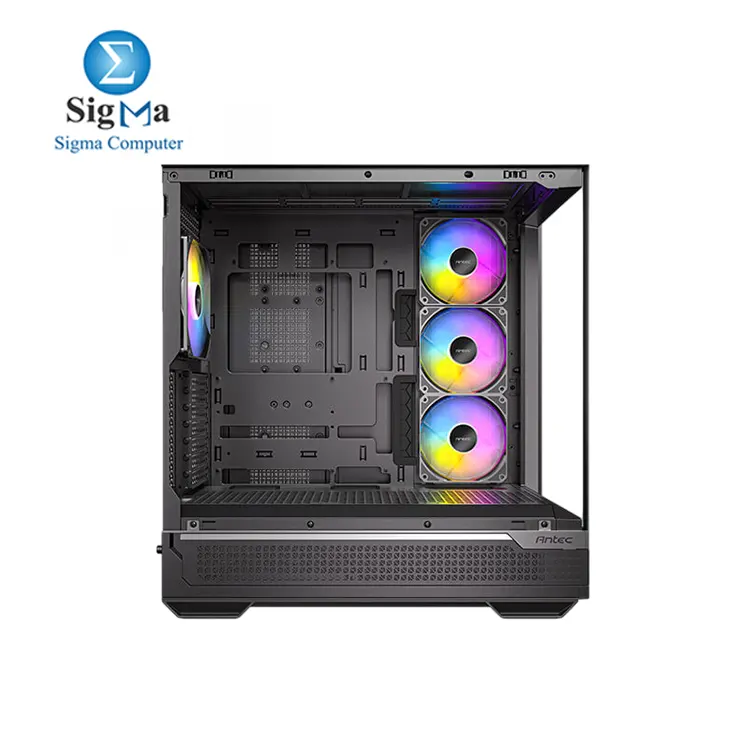 Antec C7 ARGB, RTX 40 GPU Support, 4 x 120mm ARGB PWM Fans Included, Vertical GPU Cooling, Type-C 10Gbps, Seamless Tempered Glass Front & Side Panels, 360mm Radiator Support, Mid-Tower E-ATX PC Case