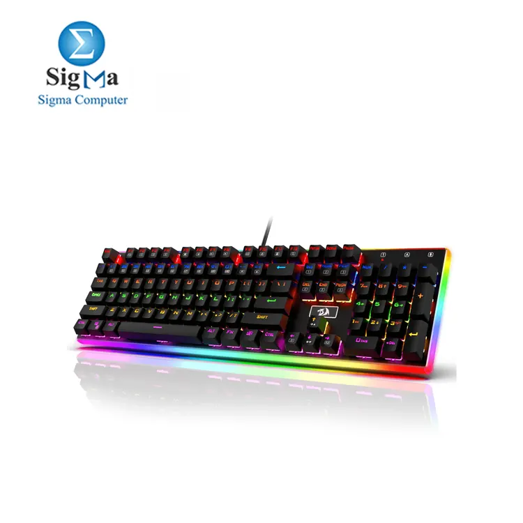 Redragon K577 Kali Mechanical Gaming Keyboard  Rainbow Backlit RED Switches