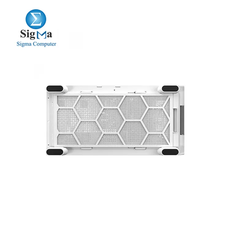 Antec Flux Wood White, 5 x PWM Fans Included, High-Airflow Front Panel with Birch Wood, Type-C, 420mm Radiator & Back Connect Motherboard Support, Up to 9 Fans Simultaneously, Mid-Tower E-ATX PC Case