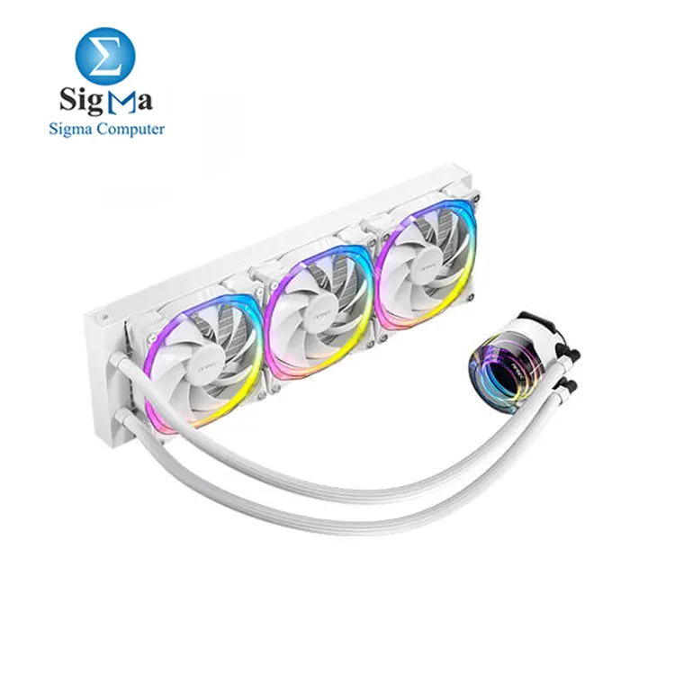 Antec VORTEX 360WHITE 360mm ARGB All in One Liquid CPU Cooler with Aluminum Radiator and Latest Intel AMD Socket Support