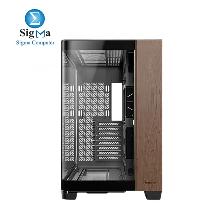 Antec C8 Curve Wood, Fans not Included, Wooden Front Panel, Super Wide Angle Single Curved Glass, Dual-Chamber Layout, Type-C, 360mm Radiator Support, RTX 40 Compatible, Full-Tower E-ATX PC Case