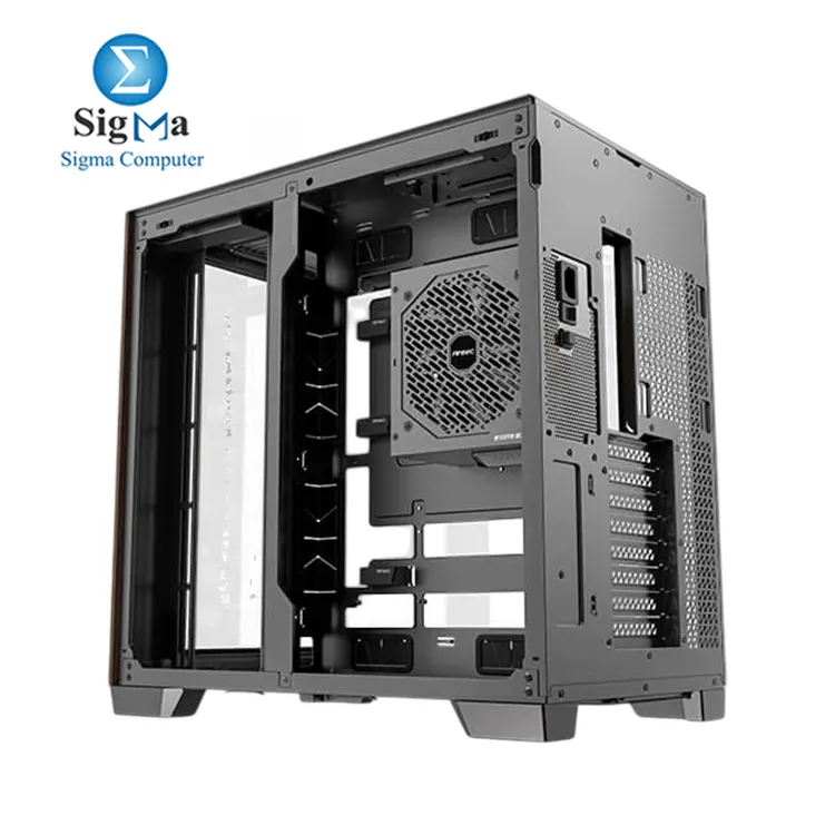 Antec C8 Curve Wood, Fans not Included, Wooden Front Panel, Super Wide Angle Single Curved Glass, Dual-Chamber Layout, Type-C, 360mm Radiator Support, RTX 40 Compatible, Full-Tower E-ATX PC Case