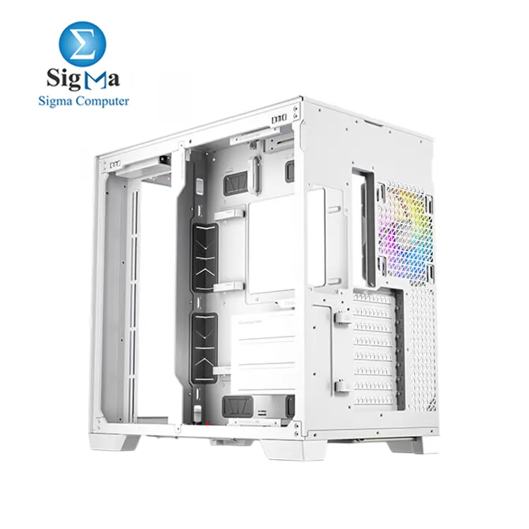 Antec C8 ARGB White  2x TQR 160mm   1x TQ 140mm ARGB PWM Fans Included dual-chamber layout  Type-C  360mm Radiator Support  Seamless TG Front   Side Panels  RTX 40 compatible  Full-Tower E-ATX PC Case