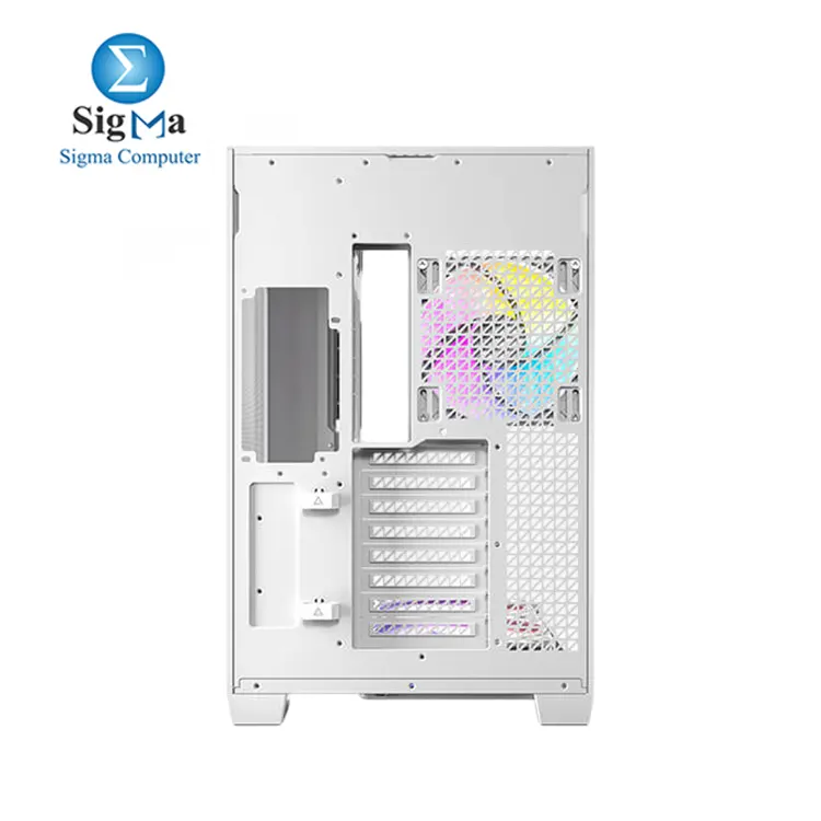 Antec C8 ARGB White  2x TQR 160mm   1x TQ 140mm ARGB PWM Fans Included dual-chamber layout  Type-C  360mm Radiator Support  Seamless TG Front   Side Panels  RTX 40 compatible  Full-Tower E-ATX PC Case