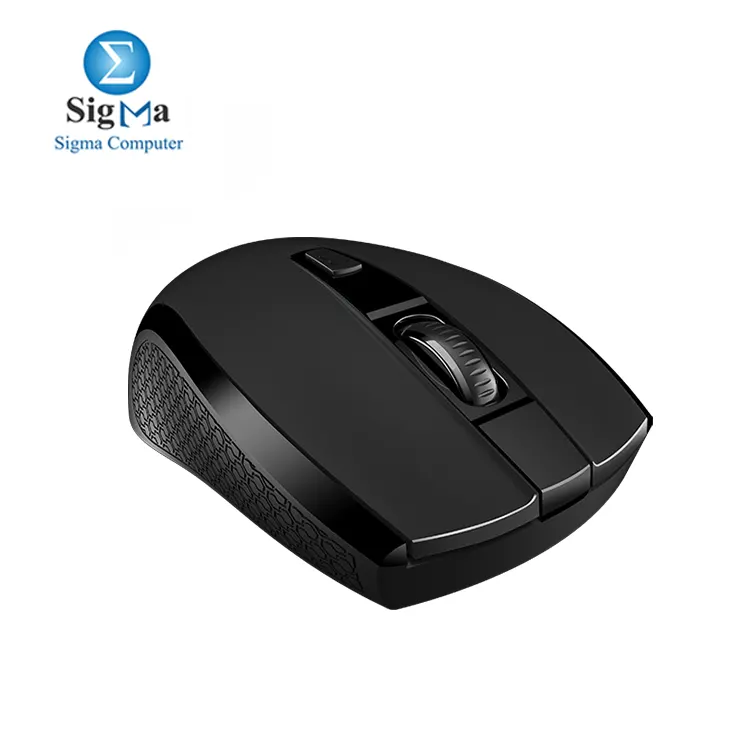 MEETION R560 Wireless Black Mouse With 2.4GHz USB Nano receiver, 1600dpi