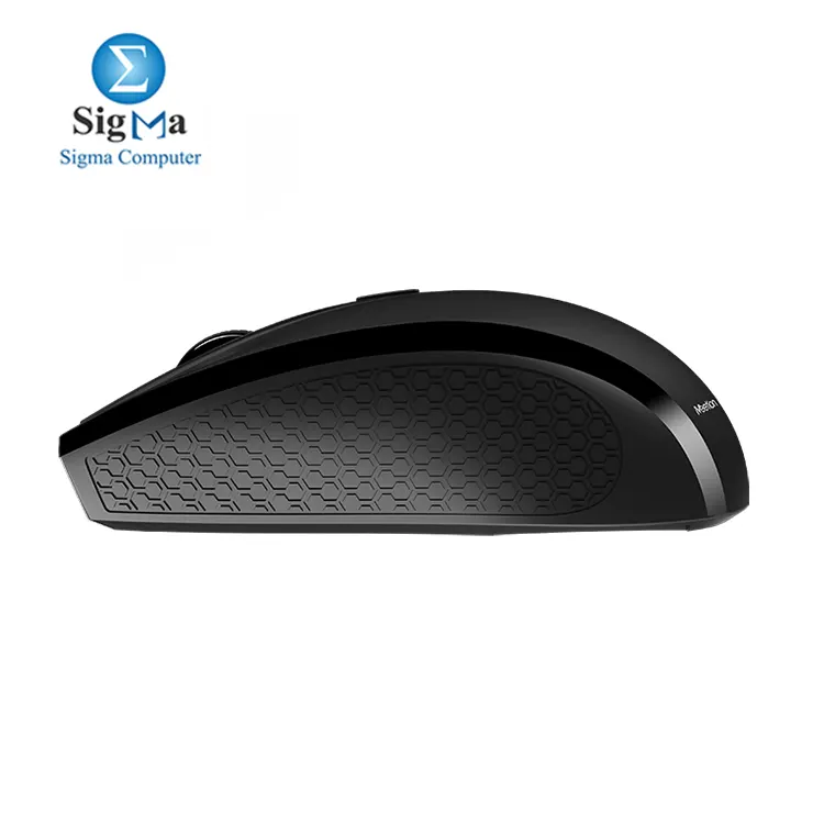 MEETION R560 Wireless Black Mouse With 2.4GHz USB Nano receiver, 1600dpi