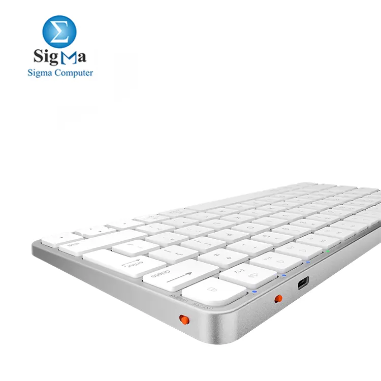 Meetion ikey K210 Wireless Ultra-thin Apple Keyboard With Rechargeable Battery, White