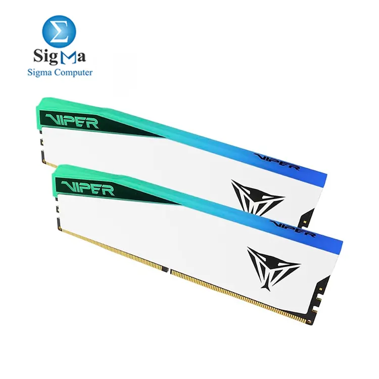 Patriot Viper Elite 5 RGB DDR5 RAM 48GB (2X24GB) 6000MT/s CL30 UDIMM Desktop Gaming Memory Kit - PVER548G60C30KW