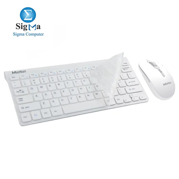 MEETION Mini 4000 Wireless Arabic Keyboard And Mouse Combo White