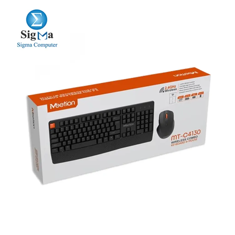 MEETION C4130 Wireless Ergonomic Keyboard And Mouse Combo