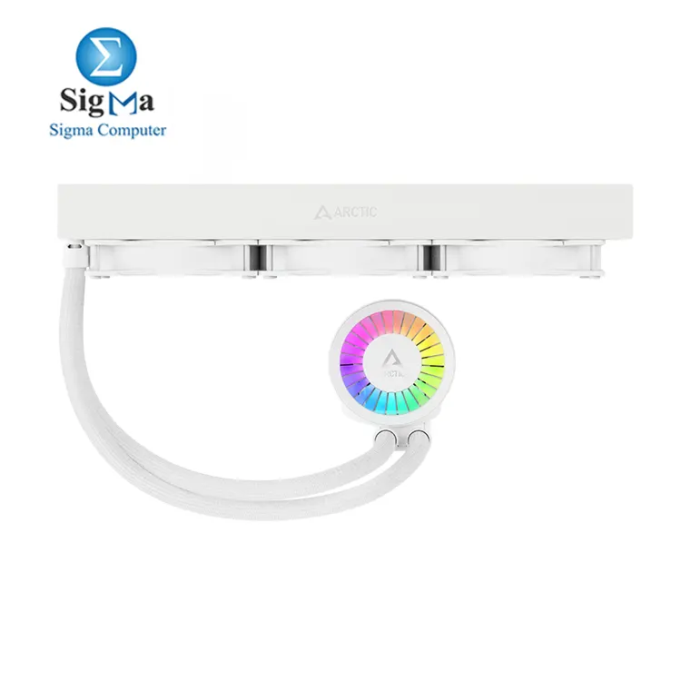 ARCTIC Liquid Freezer III 360 A-RGB - CPU AIO Water Cooler  Water Cooling PC  Intel   AMD  Efficient PWM-Controlled Pump  Fan  200   2000 RPM  LGA1851 and LGA1700 Contact Frame - White