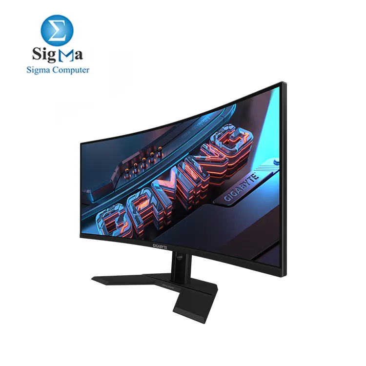 Gigabyte GS34WQC 34 120Hz 135Hz OC 1440P Curved Gaming Monitor 3440x1440 VA 1500R Display 1ms MPRT Response Time HDR Ready FreeSync Premium 1x Display Port 1.4 2X HDMI 2.0 Black