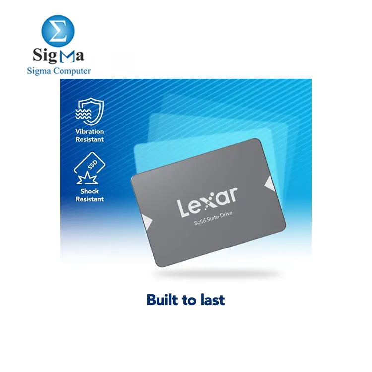 Lexar 1TB NS100 SSD 2.5    SATA III Internal Solid State Drive  Up to 550MB s Read  Gray  LNS100-1TRBNA 