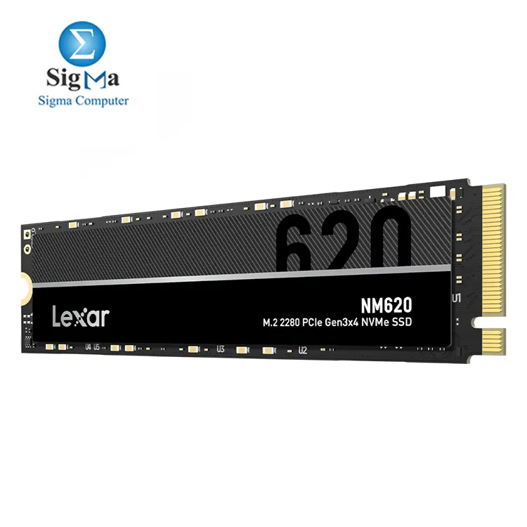 Lexar NM620 512GB M.2 2280 PCIe Gen3x4 NVMe SSD up to 3500MB/s read, 2400MB/s write - LNM620X512G