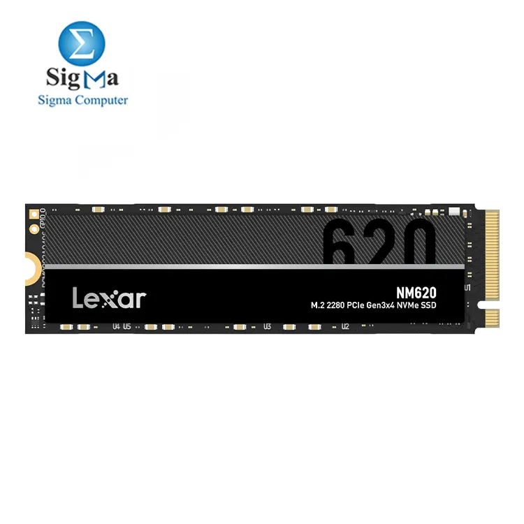 Lexar NM620 512GB M.2 2280 PCIe Gen3x4 NVMe SSD up to 3500MB/s read, 2400MB/s write - LNM620X512G