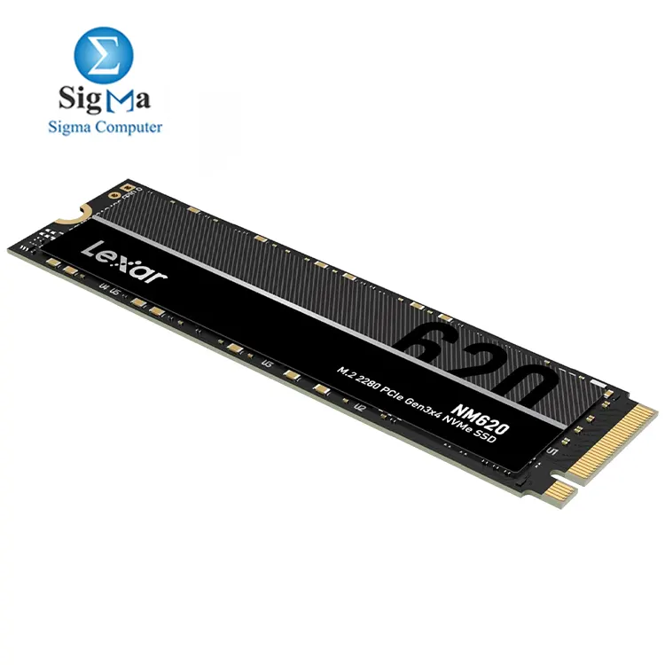 Lexar NM620 512GB M.2 2280 PCIe Gen3x4 NVMe SSD up to 3500MB/s read, 2400MB/s write - LNM620X512G