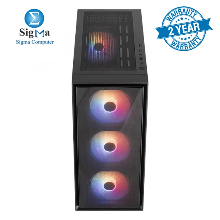 Aerocool GEOFLOW ARGB MID TOWER PC CASE + LUX 750W POWER SUPPLY 80+PLUS BRONZE ACCX-ES03001.11