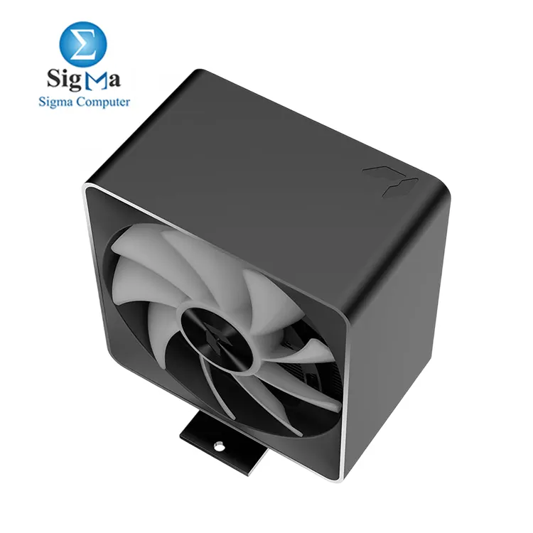 APNX AP1-V Black Tower ARGB CPU Air Cooler, 5 Heat Pipes, Aluminum Frame, PWM Hydro Bearing Fan, High Air Flow, 165mm (H), Intel LGA 1700/1200, AMD Ryzen AM5/AM4