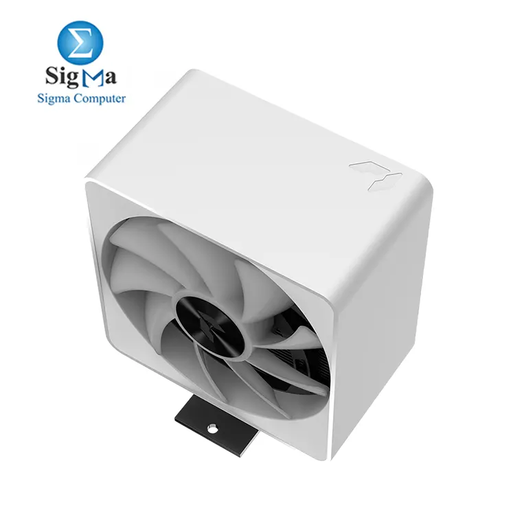 APNX AP1-V White Tower ARGB CPU Air Cooler  5 Heat Pipes  Aluminum Frame  PWM Hydro Bearing Fan  High Air Flow  165mm  H   Intel LGA 1700 1200  AMD Ryzen AM5 AM4