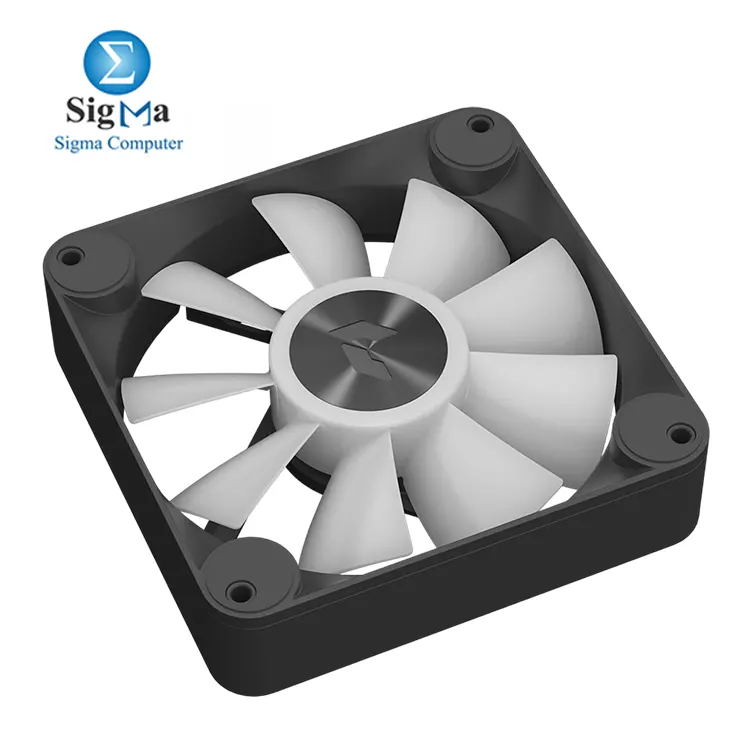 APNX FP1-120 Black Performance ARGB Fan  120mm  30mm Frame Width  PWM 500-1600 RPM  High Air Flow  Hydraulic Bearing  Thick Shock-Absorbing Pad  for PC Case  Liquid and Cooler  FP1-120 PWM ARGB BK 