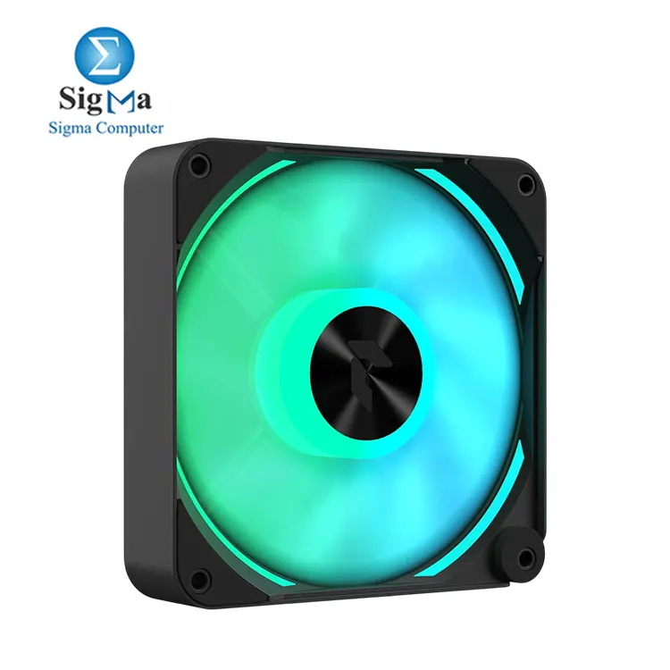 APNX FP2 ARGB 120mm PWM Fan: 500–1800 RPM, 83.87 CFM airflow, 3.49 mmH₂O pressure, 34.8 dBA noise, 30 mm Steel Frame, FDB bearing, ARGB lighting, reverse flow blade