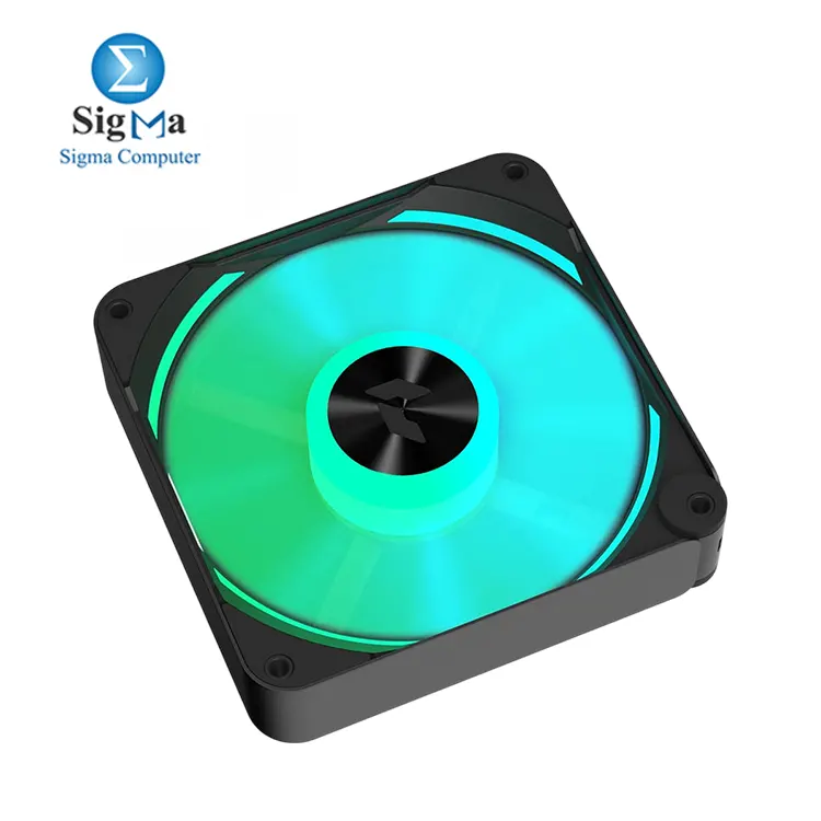 APNX FP2 ARGB 120mm PWM Fan: 500–1800 RPM, 83.87 CFM airflow, 3.49 mmH₂O pressure, 34.8 dBA noise, 30 mm Steel Frame, FDB bearing, ARGB lighting, reverse flow blade