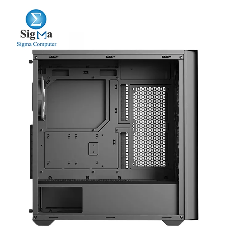 AeroCool D502A Mid Tower Case  Mesh Front Panel  360mm Radiator Support  11 Fan Slots  400mm GPU  ATX m-ATX Mini-ITX  Magnetic Dust Filters  SPCC Steel Construction  Trendy PC Build  Black