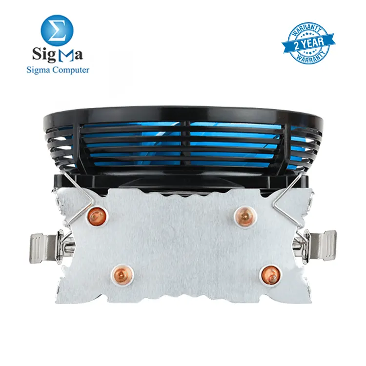 Aerocool Verkho 2 CPU cooler with Heat Core Touch Technology, 100W TDP, 90mm fan (800-2000 RPM), 18.5-23.6 CFM airflow, PWM-4pin connector, and broad socket compatibility (LGA 1700, AM5)