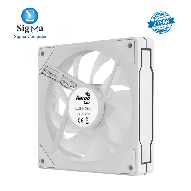 AeroCool Phantom M-3 Reverse ARGB PWM Fan 120mm PWM fan with reverse blades  ARGB infinity mirror  1800 RPM max speed  49.8 CFM airflow  and RGB sync support.