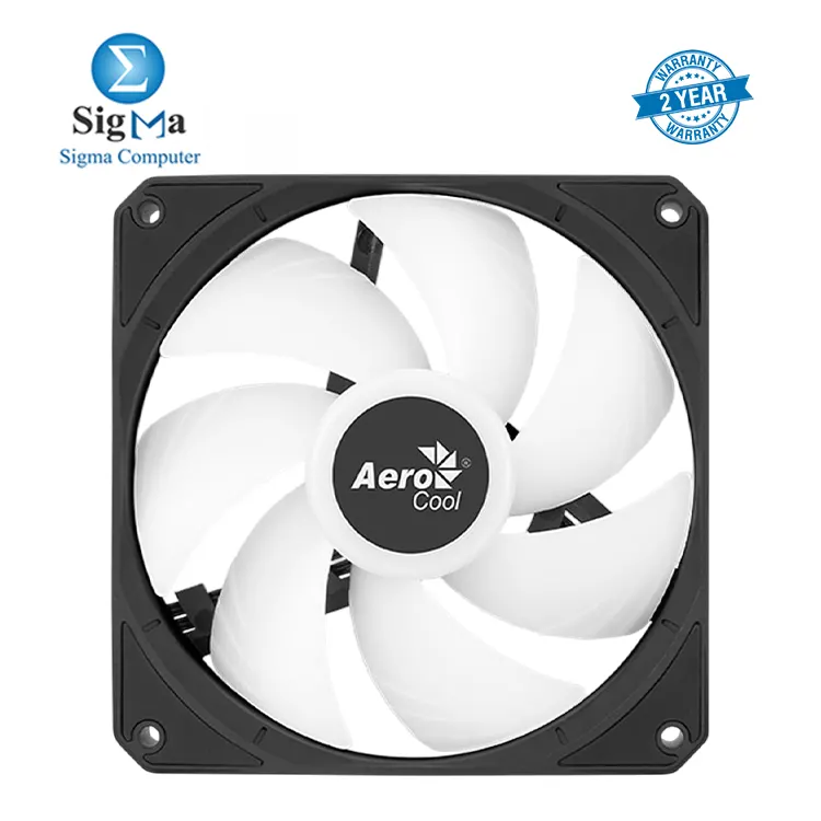 AeroCool Link 3-Pack 12 cm ARGB Fan features 1500RPM speed 42.6 CFM airflow 25.3 dB A noise level 1.3mm H2O air pressure and hydraulic bearings with 30 000 hours MTBF