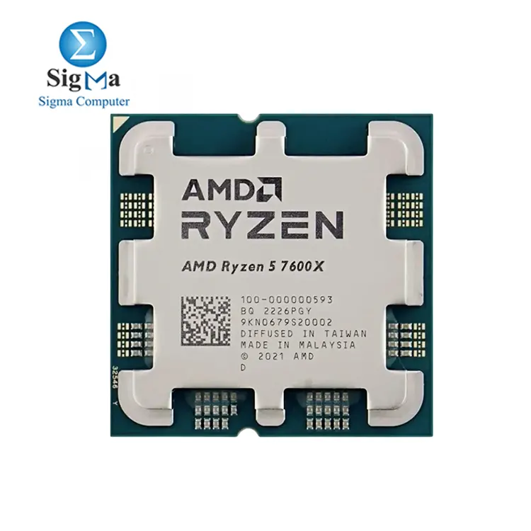 AMD Ryzen 5 7600X 6-core  12-thread processor with a base clock of 4.7 GHz  boost up to 5.3 GHz  32 MB L3 cache  PCIe 5.0 support  and DDR5 memory compatibility  with a TDP of 105W and unlocked for overclocking