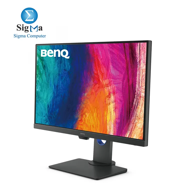 BENQ Designer Monitor PD2705Q | 27” 2K QHD IPS, 60Hz, 100% sRGB, ΔE ≤ 3, HDR10, USB-C (65W PD), KVM, DualView, DP Out (MST), Eye-care, Pantone Validated, 3Y Warrenty