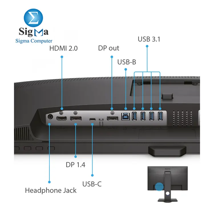BENQ Designer Monitor PD2705Q   27    2K QHD IPS  60Hz  100  sRGB    E     3  HDR10  USB-C  65W PD   KVM  DualView  DP Out  MST   Eye-care  Pantone Validated  3Y Warrenty